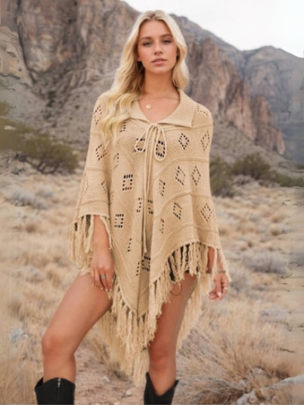 RARE Free People x Understated Leather Poncho